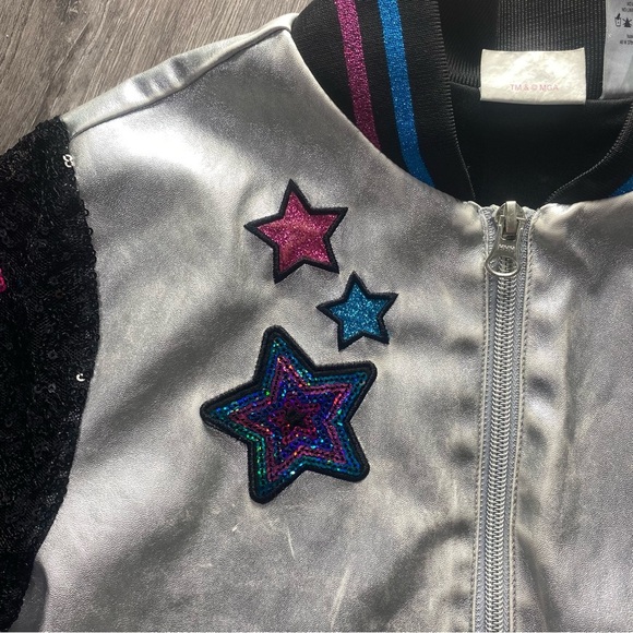 LOL Silver and Black‎ Star Jacket Size 7/8 - Picture 9 of 10